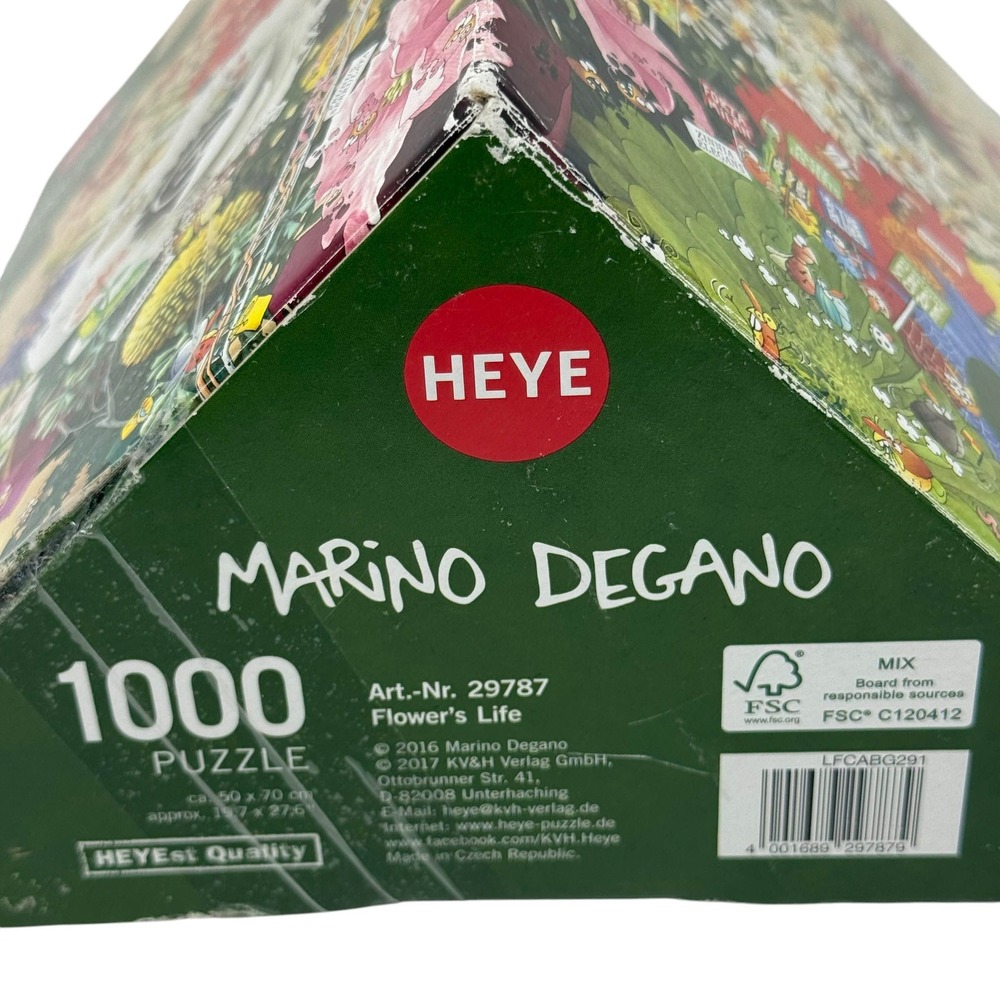 Heye Marino Degano Flower's Life 1000 Piece Jigsaw Puzzle Triangular Box Poster - Picture 14 of 14